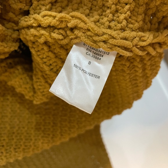 Sadie & sage Oversized Chunky Knit Open cardigan orange small - Picture 3 of 7